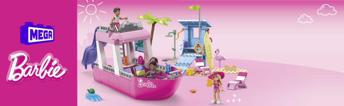 Mega Barbie Wymarzoną łódź Malibu HPN79