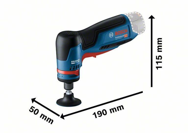 Bosch GWG 12V-50 S Professional wymiary