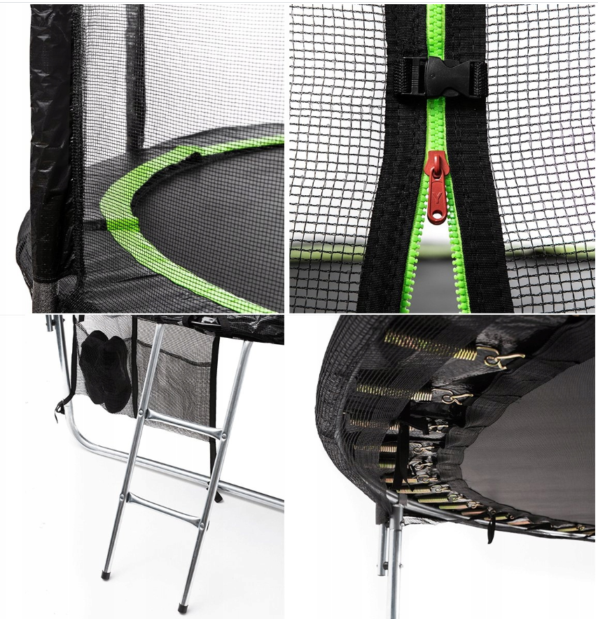 Zipro Trampolina Z Siatką Zewnętrzną 496cm