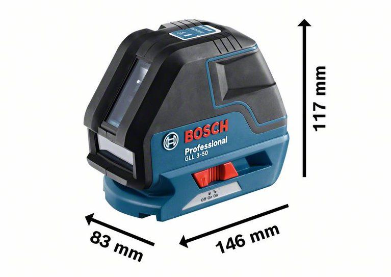 Bosch GLL 3-50 Professional wymiary
