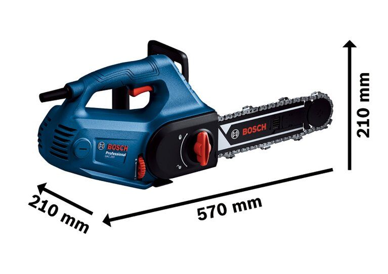 Bosch GAC 250 Professional wymiary