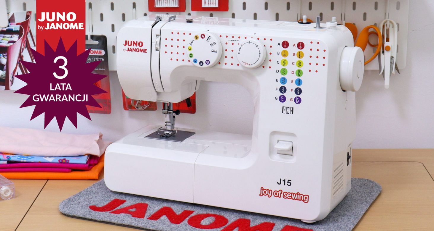 Janome Juno J15 - gwarancja 3 lata