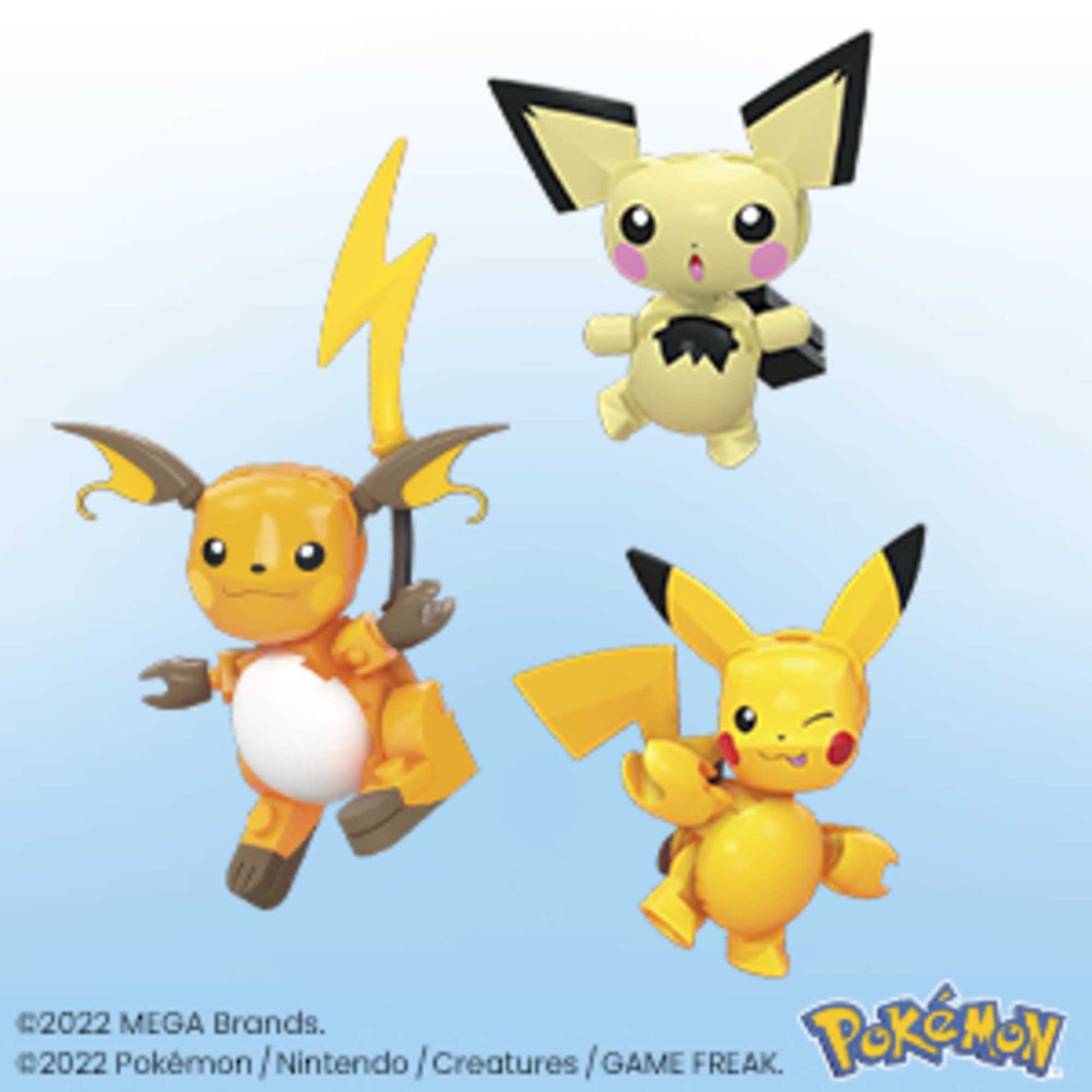 MEGA™ Pokémon™ Ewolucja Pikachu Zestaw 3
