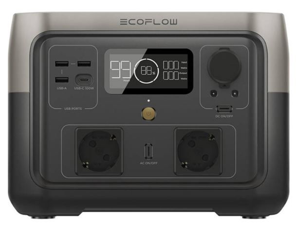 EcoFlow River 2 Max Awaryjna Stacja 512Wh 1000W LFP - 1