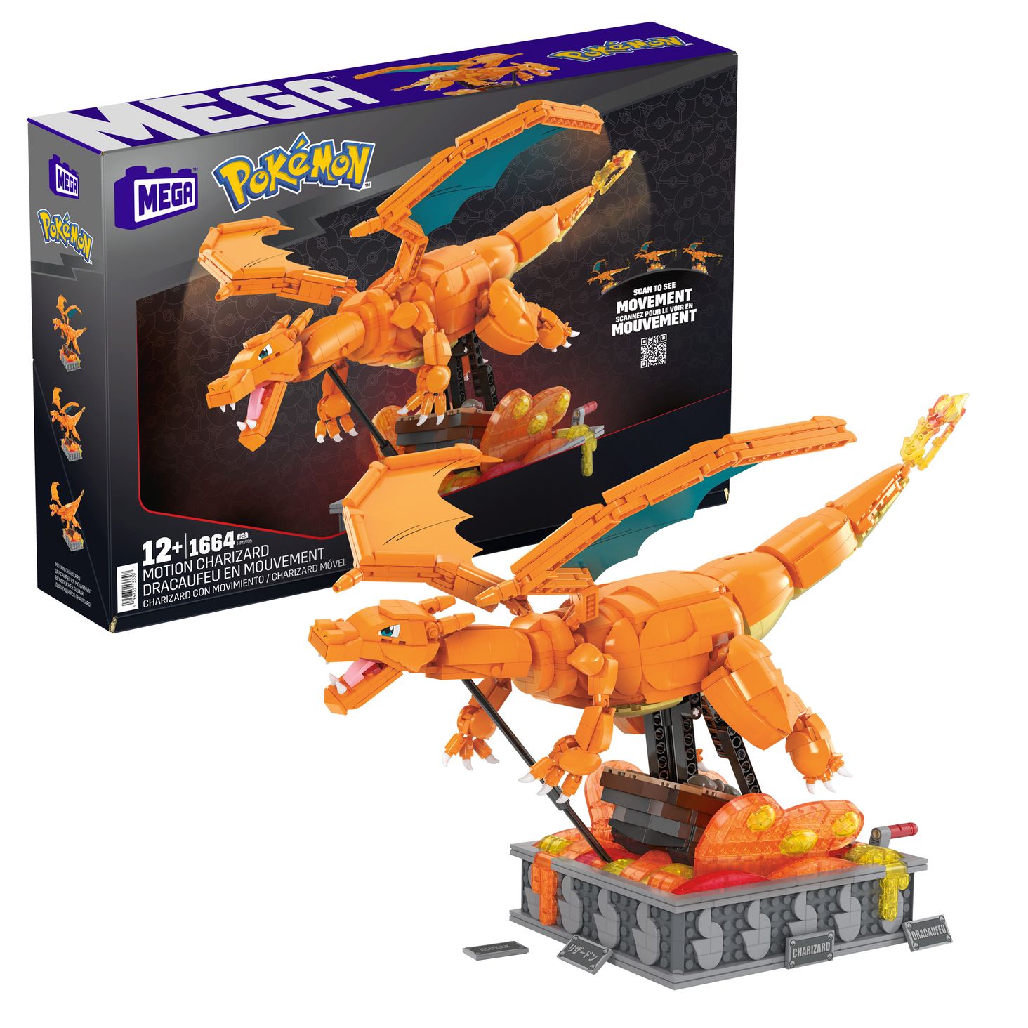 MEGA Pokemon Mechaniczny Charizard