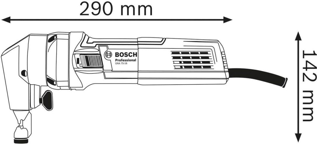 Bosch GNA 75-16 Professional wymiary