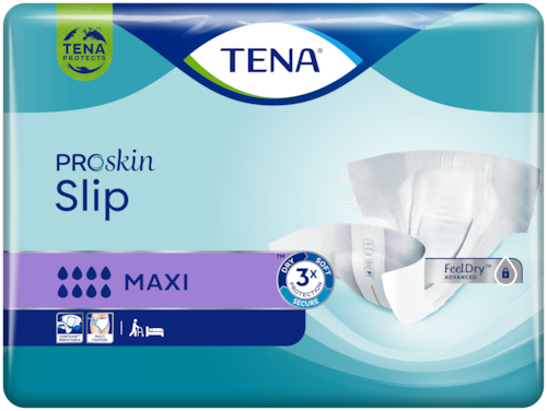 TENA slip maxi grafika