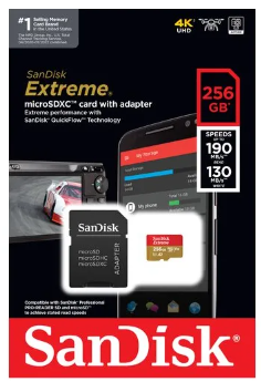 SanDisk microSDXC Extreme 256GB 190/130 MB/s - 4