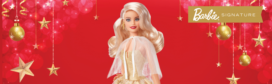 Barbie Signature Lalka świąteczna top