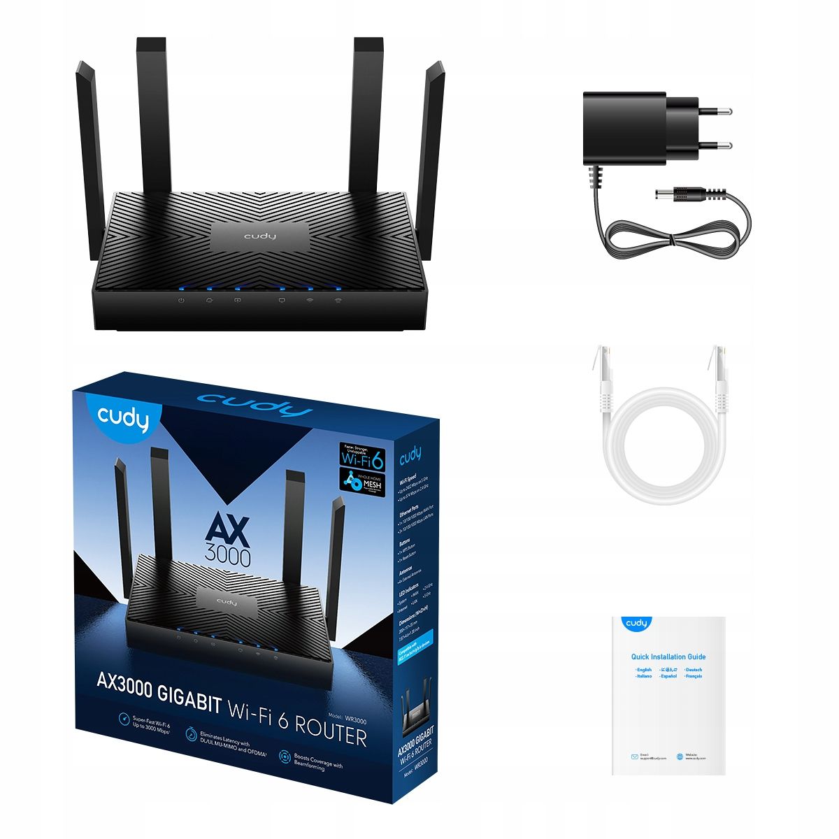 Router o wysokiej wydajności Cudy WR3000