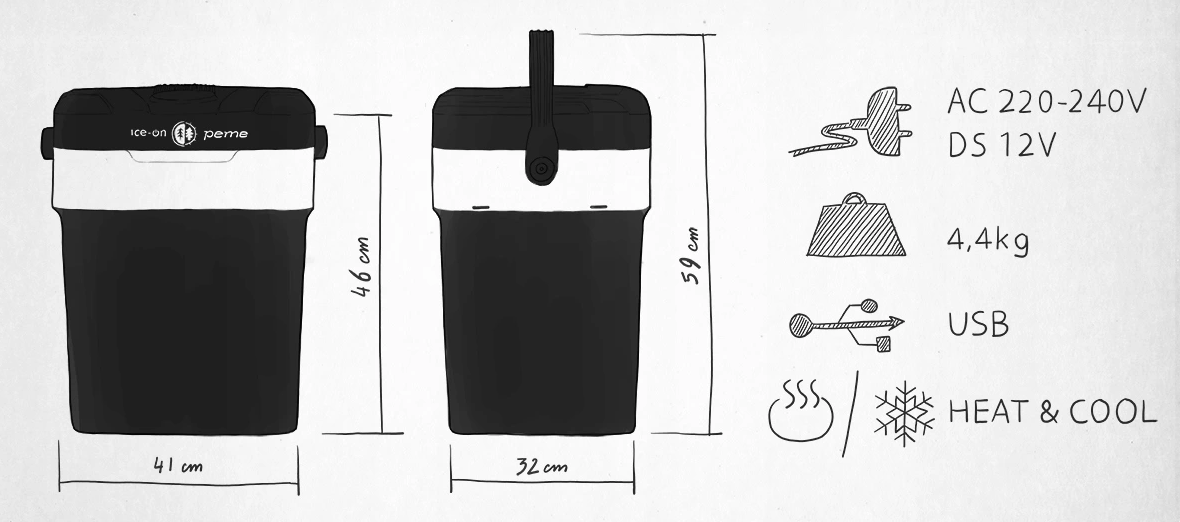 Peme Ice-On Io-32L Classic Graphite