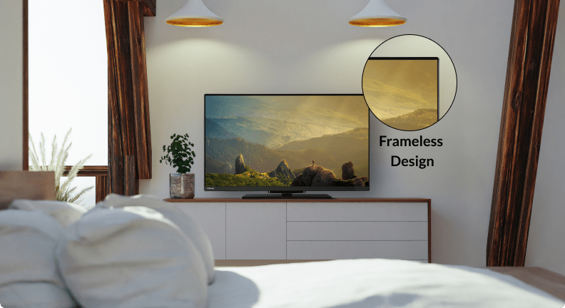 Toshiba 32WA2363DG - bezramkowy design