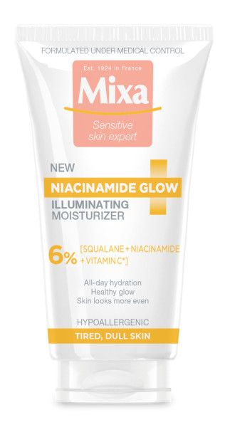 Mixa Niacinamide Glow Rozświetlający Krem Nawilżający