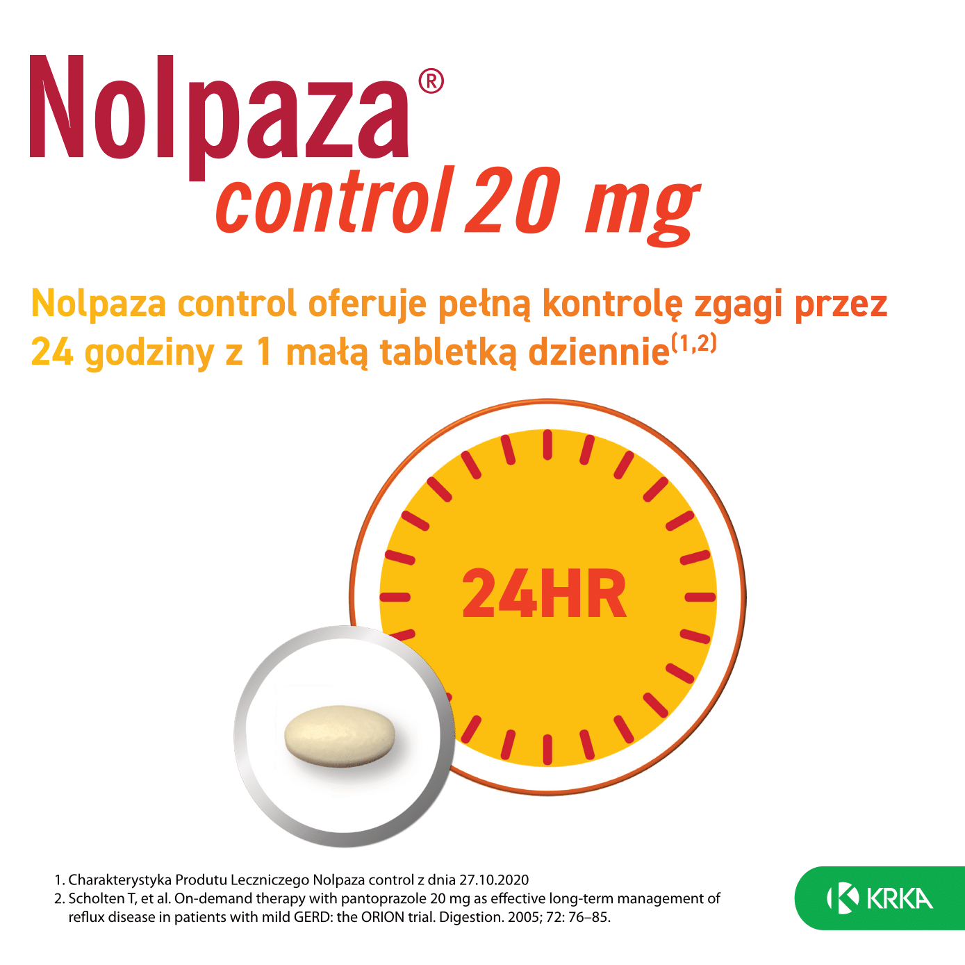 Nolpaza control, 20 mg, tabletki - 3