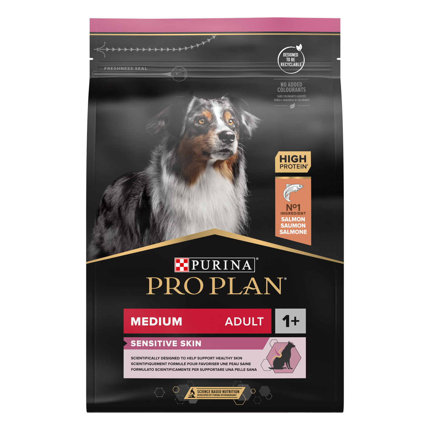 Pro Plan Medium Adult Sensitive Skin Łosoś opakowanie