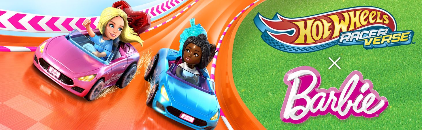 Hot Wheels Zakręcony tor wyścigowy Barbie Zestaw