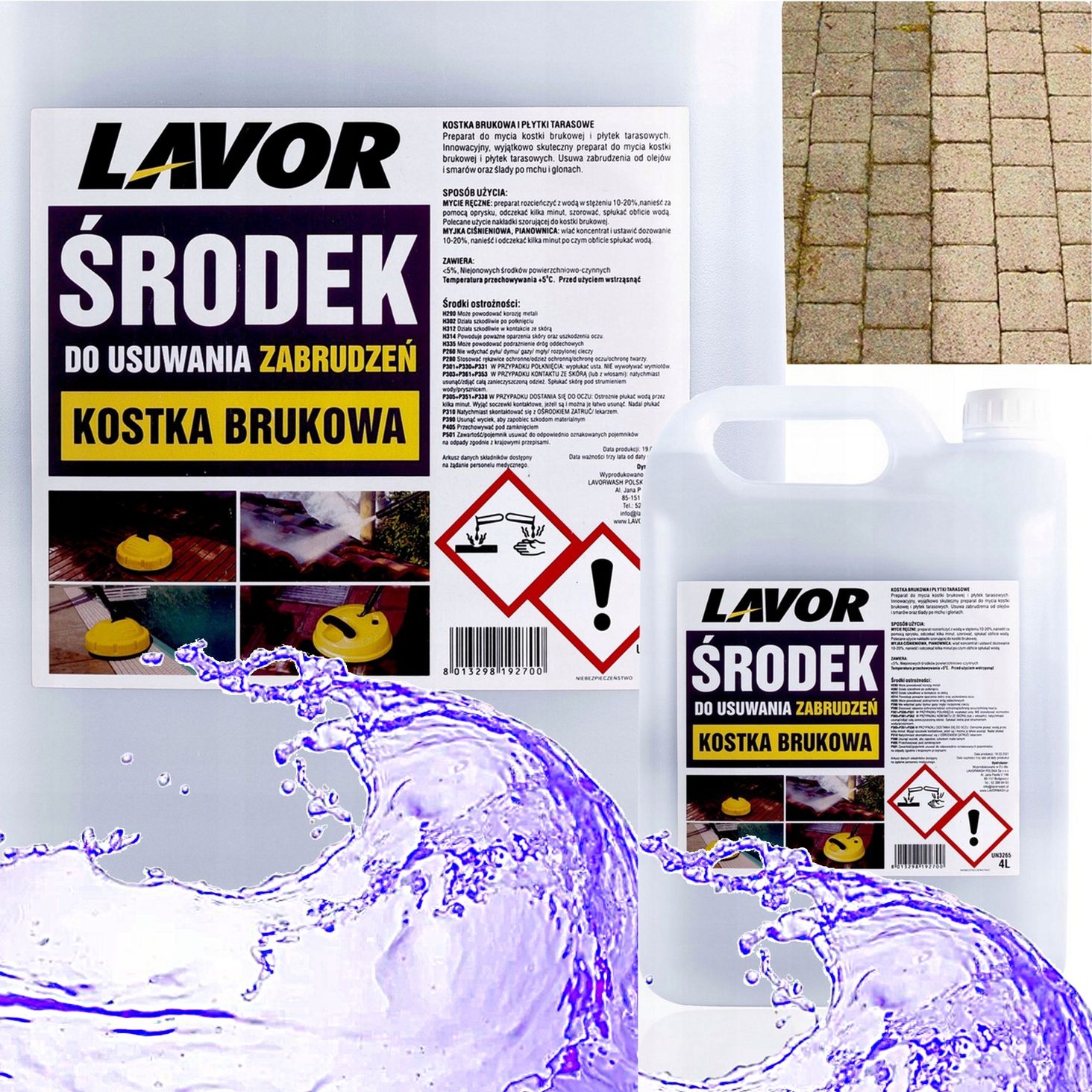 Lavor Mocny Środek Do Czyszczenia Kostki Brukowej 4l -2