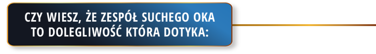 Czy wiesz że zespół suchego oka to dolegliwość, która dotyka