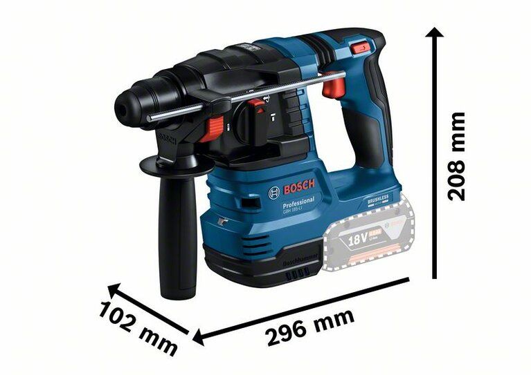 Bosch GBH 185-LI Professional wymiary