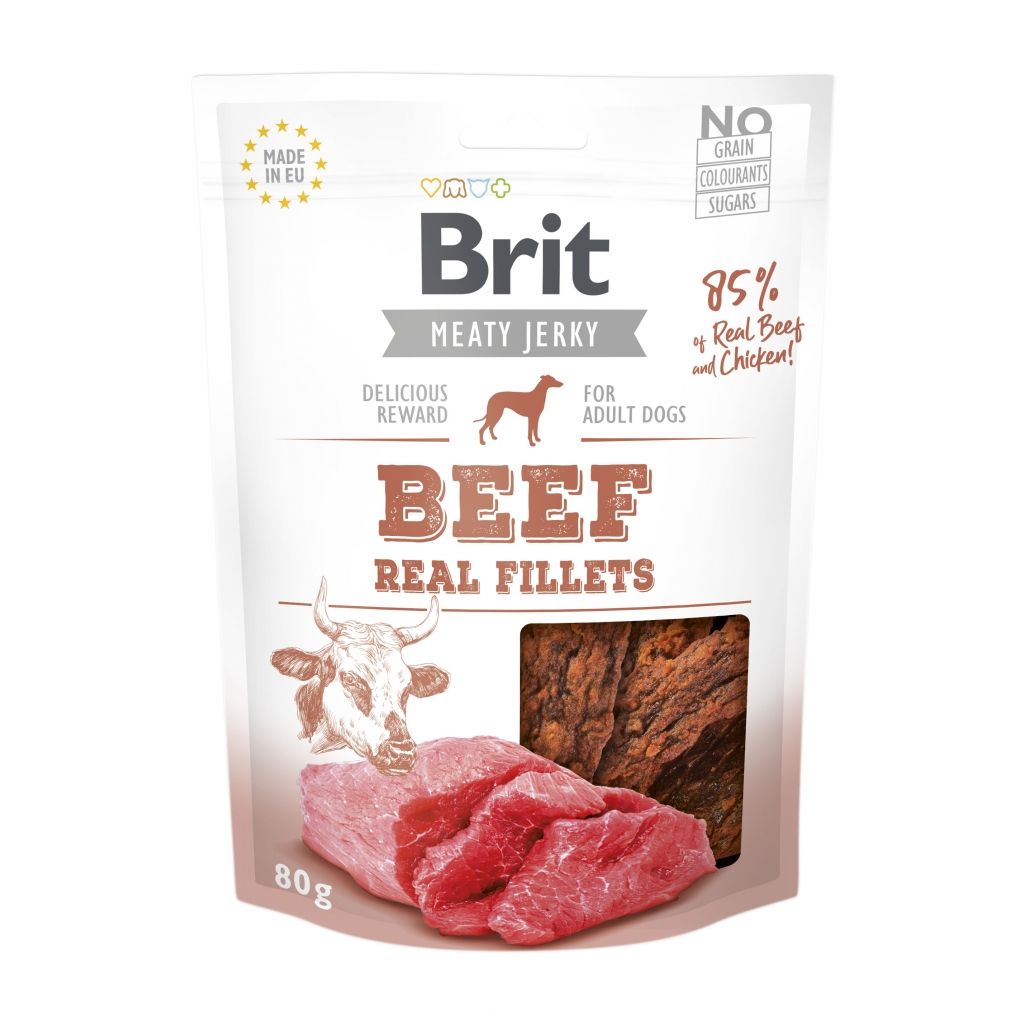 Brit Jerky Snack Beef And Chicken Fillets