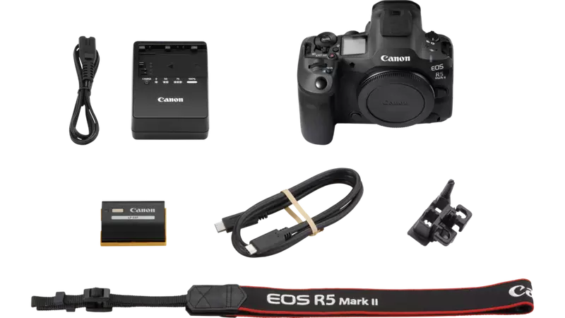 Canon EOS R5 Mark II camera zawartość zestawu