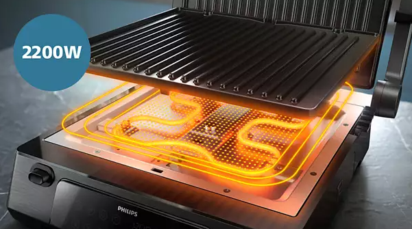 PHILIPS Grill kontaktowy HD6307/70 - 7