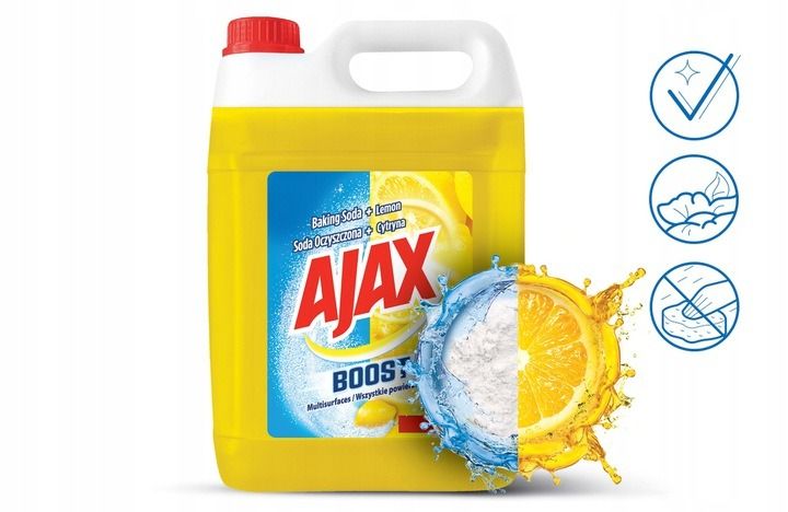 Ajax Boost Soda Oczyszczona i Cytryna 5L