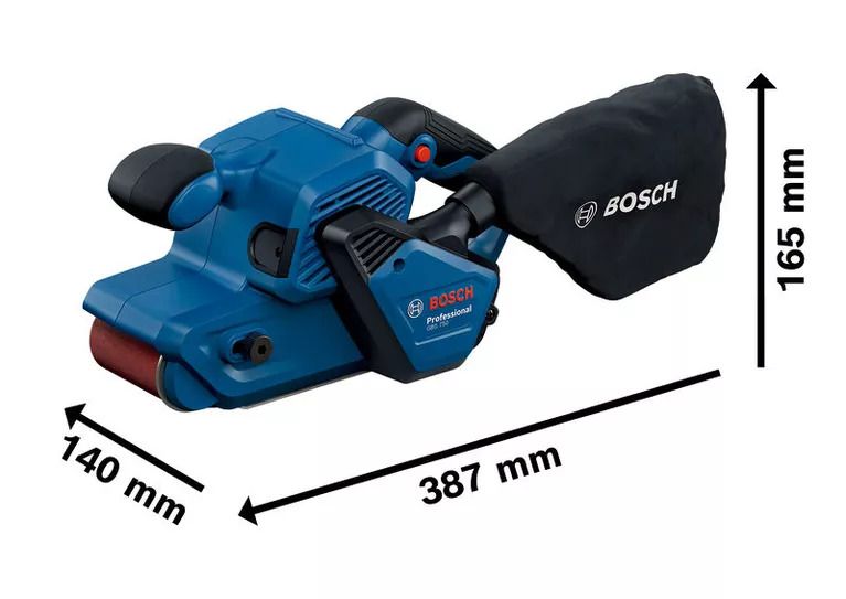 Bosch GBS 750 Professional wymiary