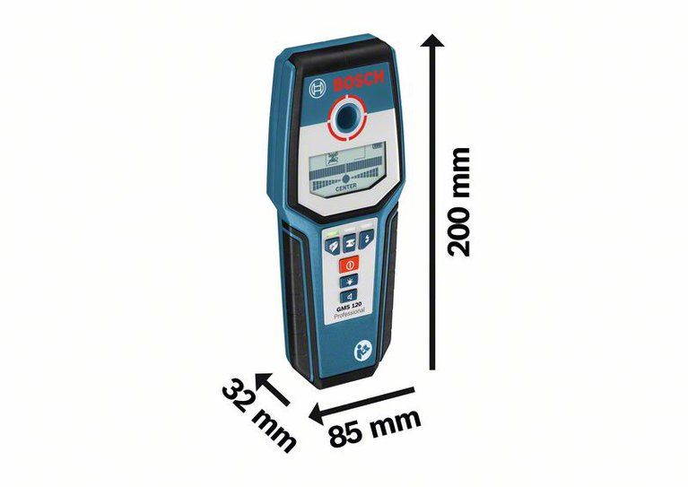 Bosch GMS 120 Professional wymiary
