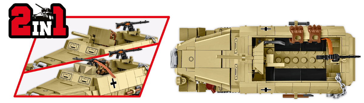 COBI Half-Track Sd.Kfz. 251/10 zestaw 2w1
