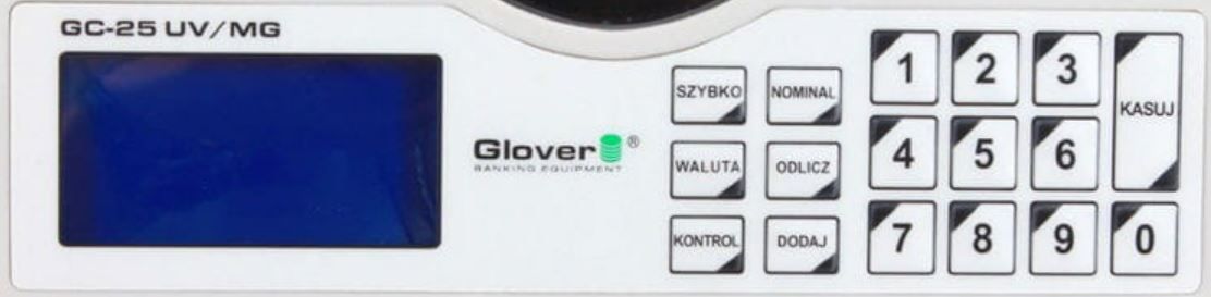 Glover GC-25 UV / MG liczarka banknotów