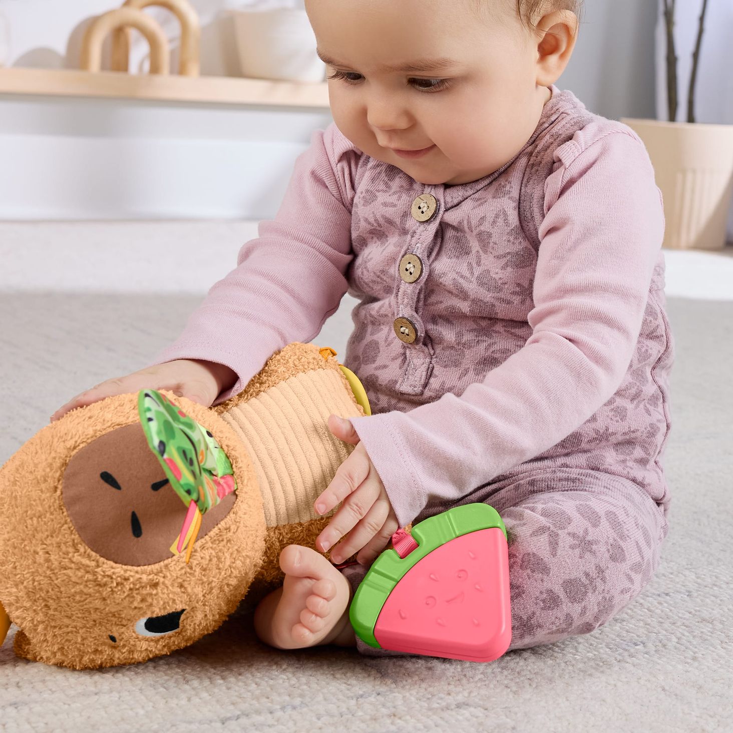 Fisher-Price Kapibara Sensoryczna przytulanka 4