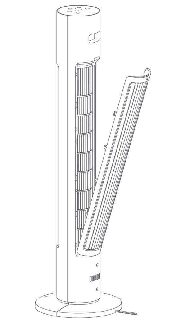 Xiaomi Smart Tower Fan Krok 1