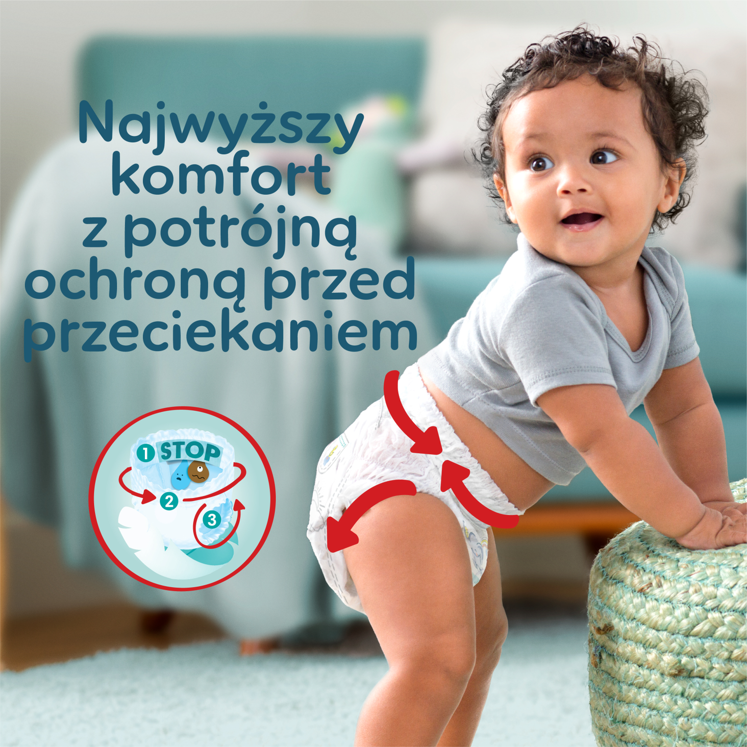 Pampers Premium Care 5, 34 szt. 9kg-17kg zdj produktu 2