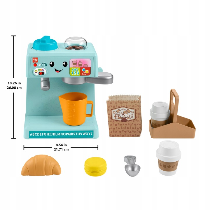 Fisher-Price „Ucz się i śmiej!” Edukacyjny ekspres do kawy 6