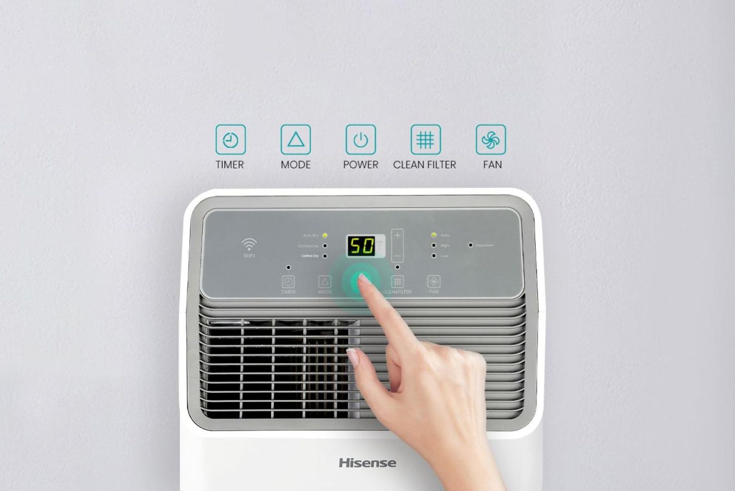 Hisense Dotykowy panel sterowania LED