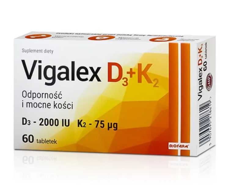 Biofarm Vigalex D3+K2 60 tabl.