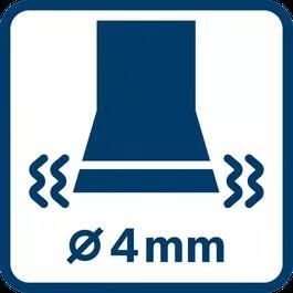 Wartość emisji drgań ah ∅ 4,0 mm
