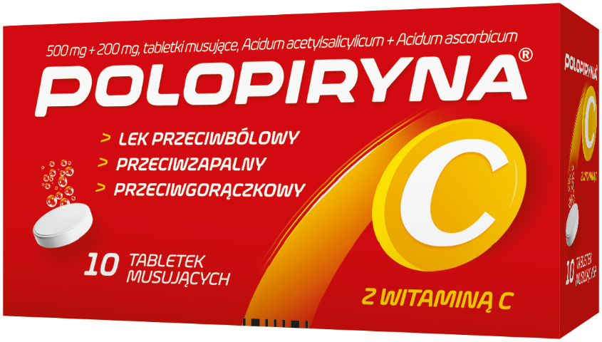 Polopiryna C (500mg +200mg) x 10 tabl. mus. opakowanie