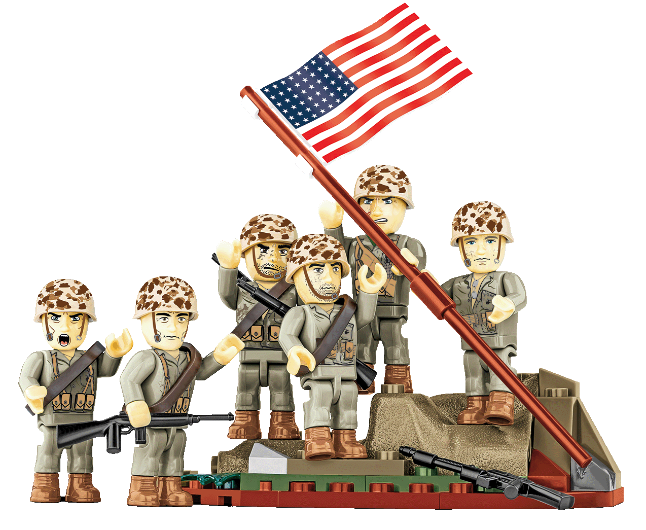 COBI HC WWII Raising the Flag on Iwo Jima (COBI-2059)
