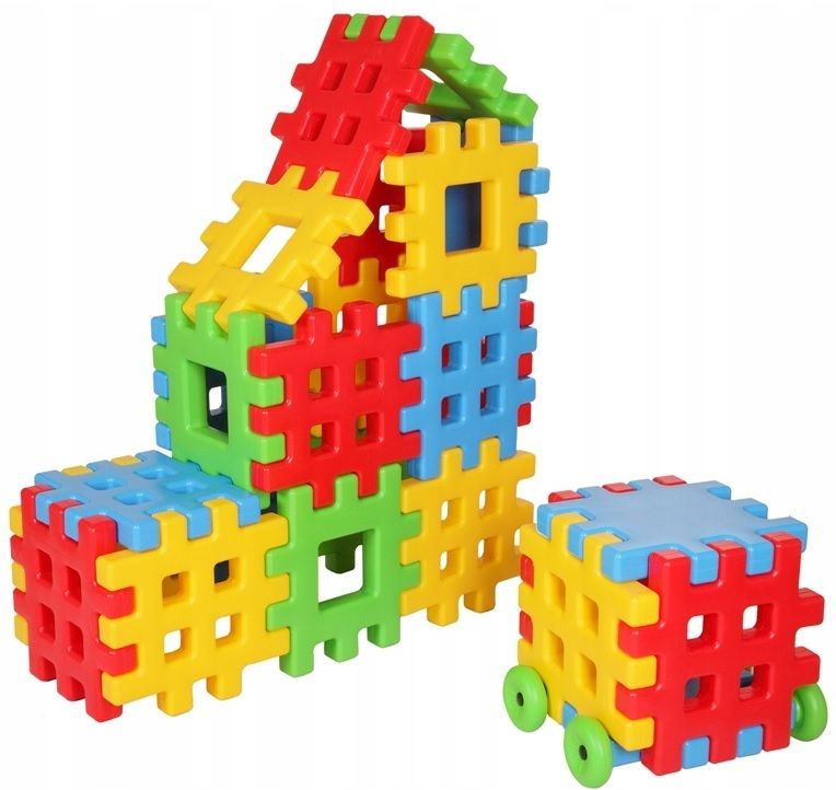 Klocki Edukacyjne Wafle Dom
