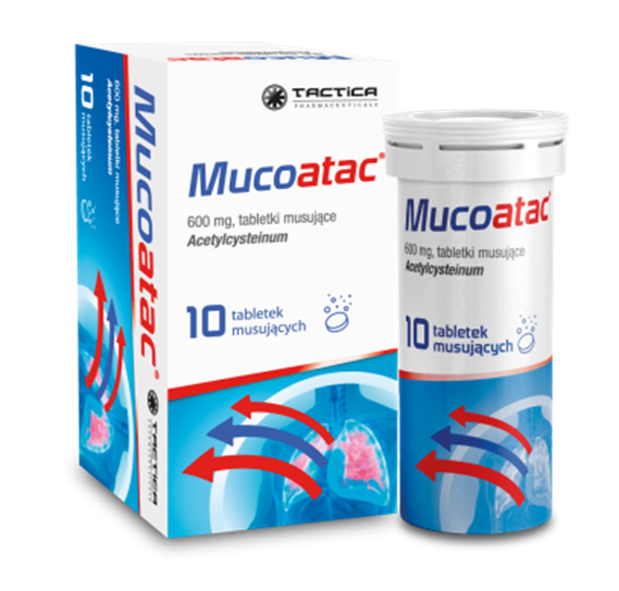 MUCOATAC, 600 mg, tabletki musujące