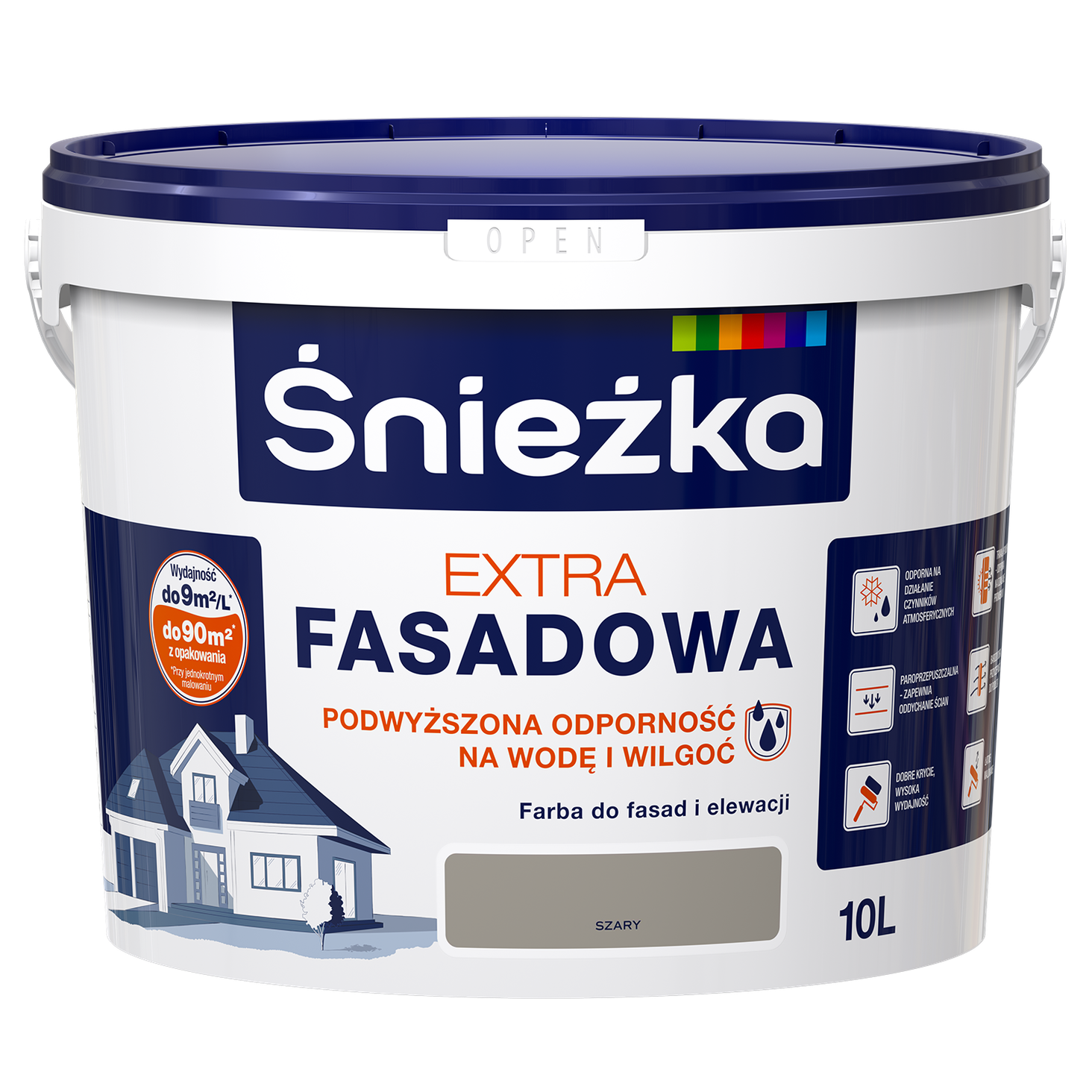 śnieżka extra fasadowa szary
