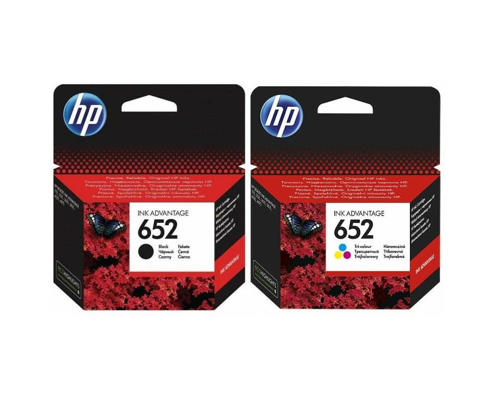HP 652 Czarny + Kolor - 1