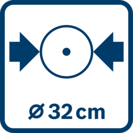 Średnica koła 32 cm