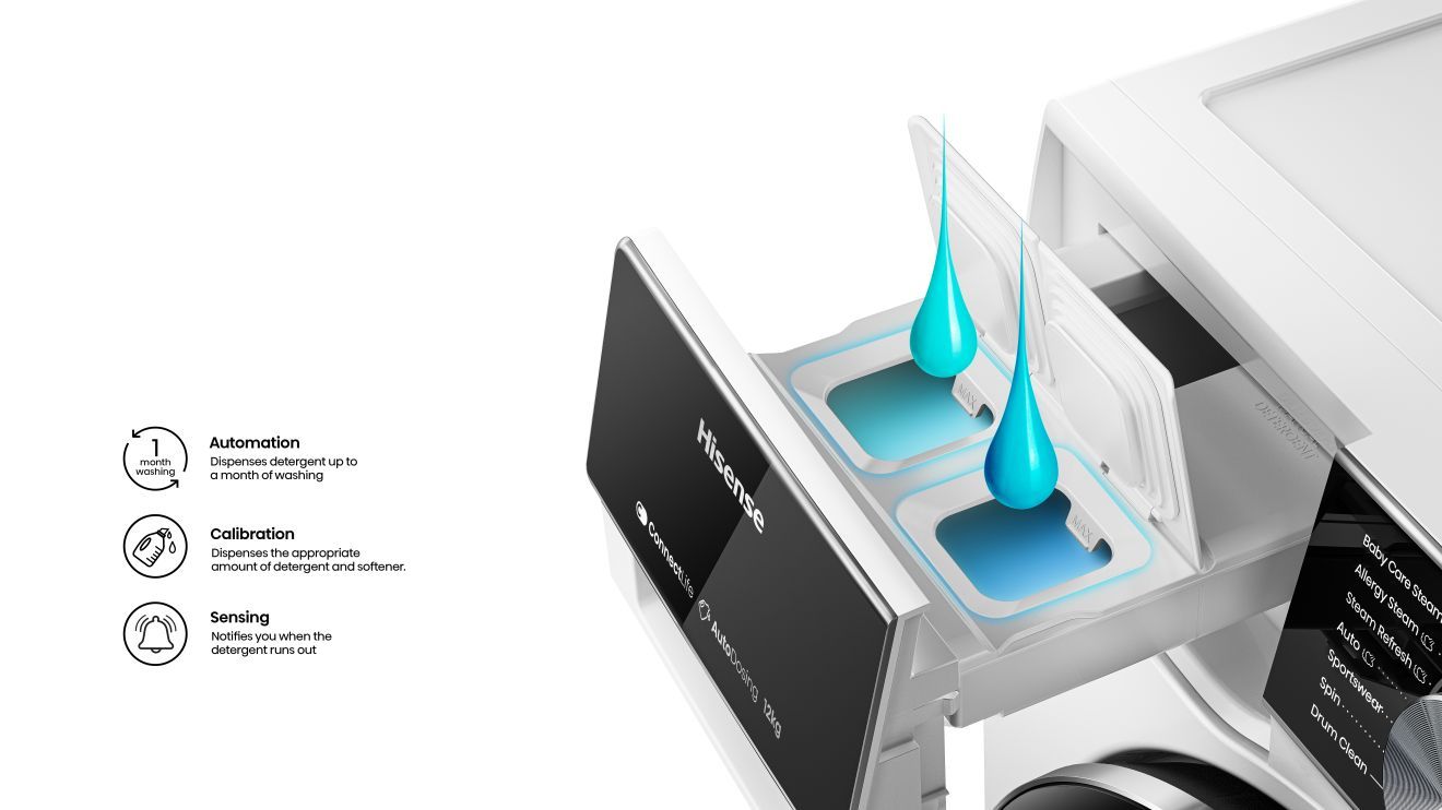 Hisense pralki auto dosing