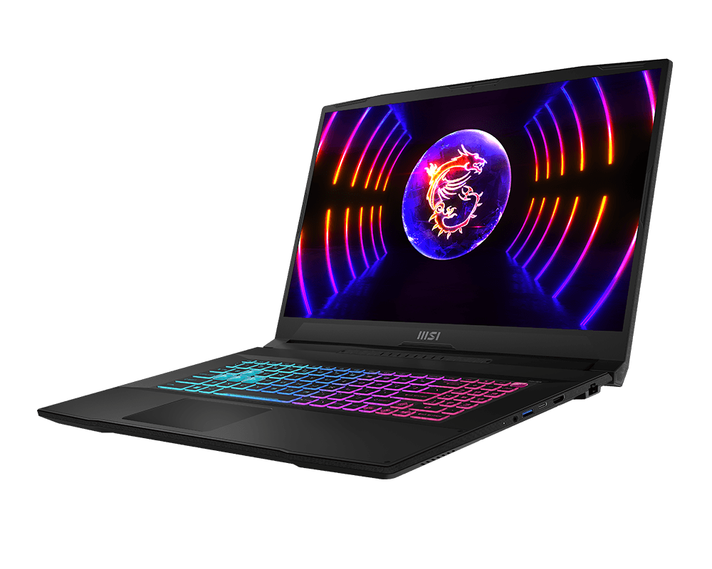 MSI Katana 17 laptop lewo