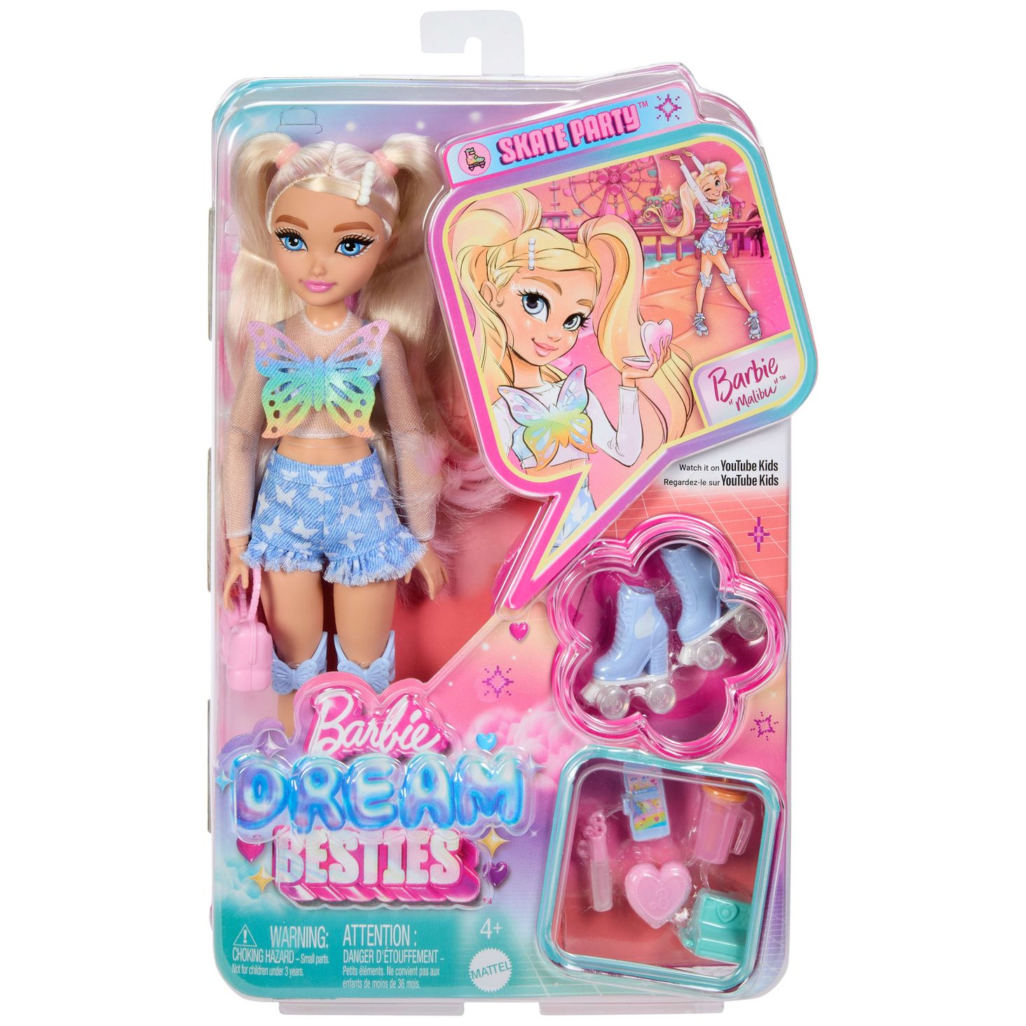 Barbie Dream Besties Malibu na wrotkach 5
