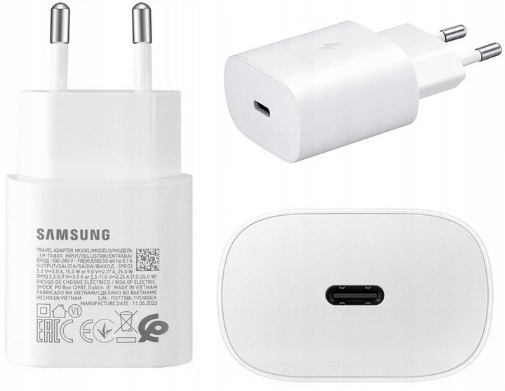 Samsung Travel Adapter 25W Biały (EP-TA800NWEGEU) - 1
