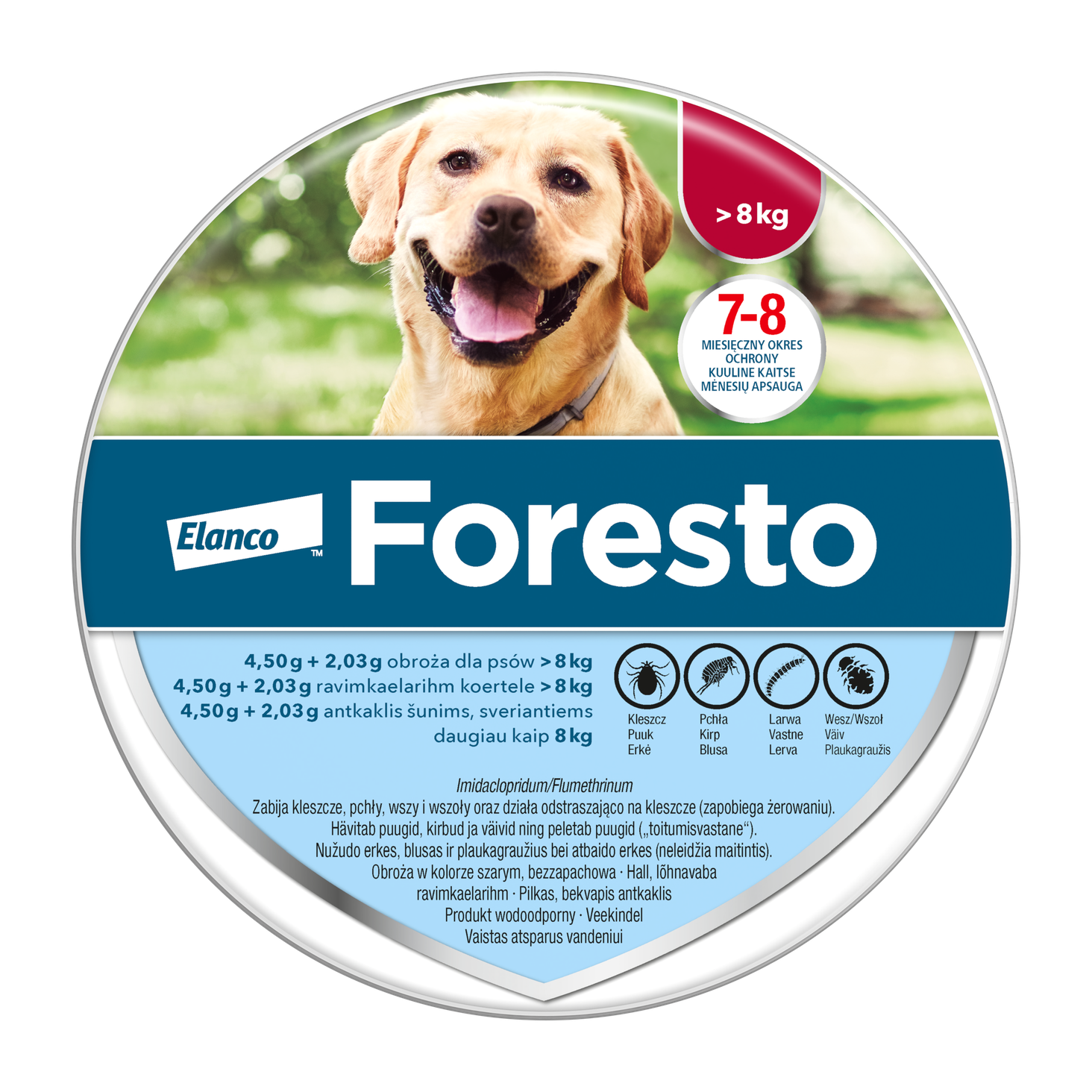 Elanco Obroża FORESTO dla dużych psów powyżej 8kg